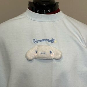 Cinnamoroll Sanrio Baby Blue Oversized Boyfriend fit Sweatshirt Women's Med